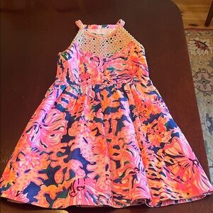 Lilly Pulitzer Pink and Orange Kids Dress